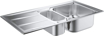GROHE K400 | 1,5 dubenelio | Virtuvine kriaukle - montuojama ant virsaus, apverciama, automatinis dubenelio nutekejimas | itraukta: nuoteku vamzdziu r
